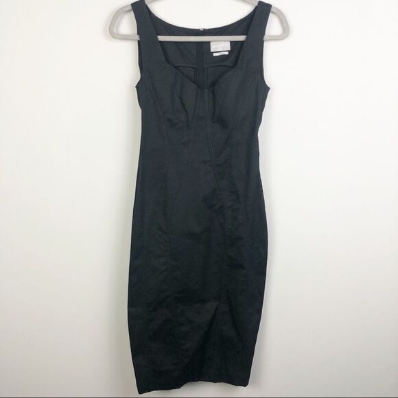 MANTU | Little Black Dress Fitted Cocktail Style Posh Women’s Italian 40 US 4 - Picture 1 of 10